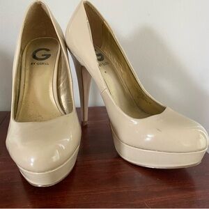 Guess Women's Beige Platform Heels